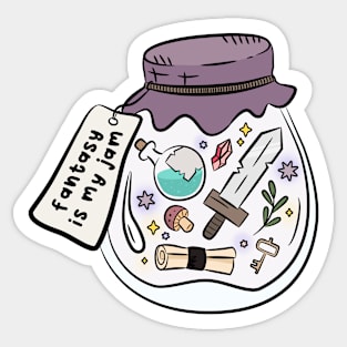 fantasy is my jam Sticker